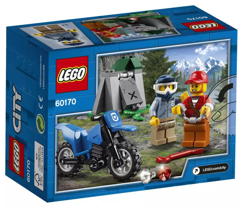 Box Rückansicht: LEGO City 60170 Offroad-Verfolgungsjagd