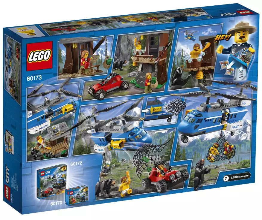 Box Rückansicht: LEGO City 60173 Festnahme in den Bergen