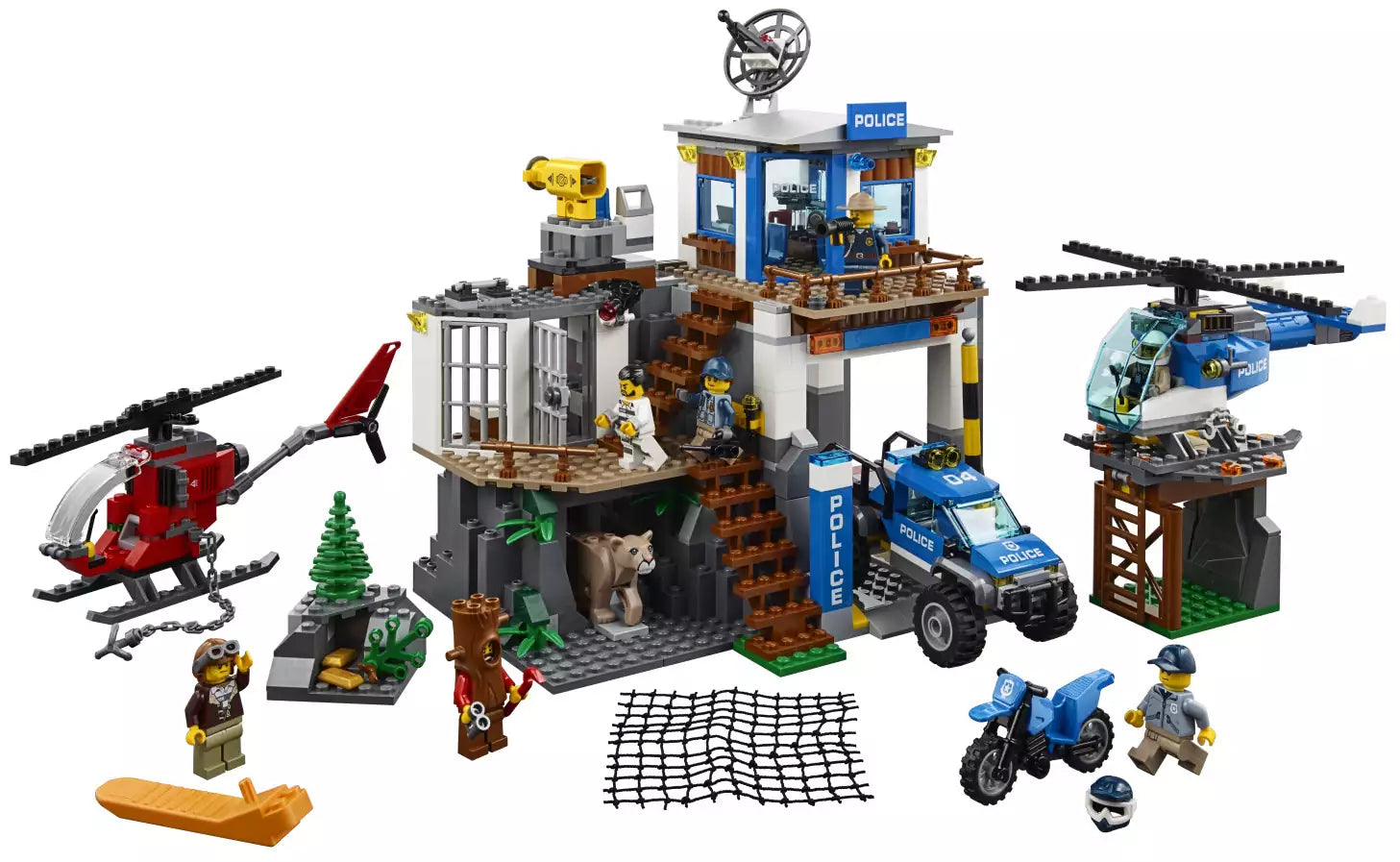 Inhalt: LEGO City 60174 Hauptquartier der Gebirgspolizei