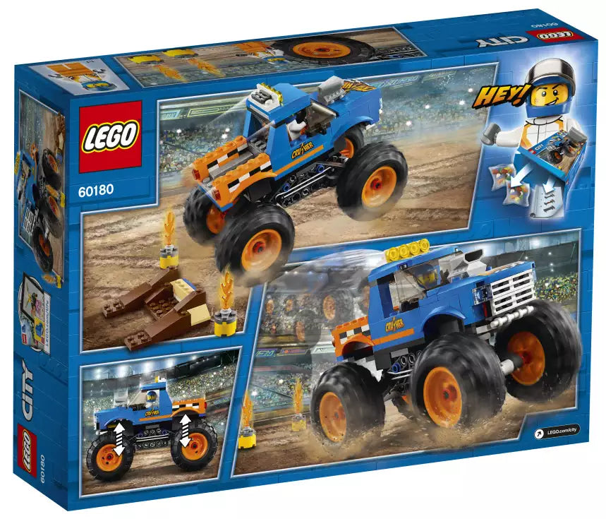 Box Rückansicht: LEGO City 60180 Monster-Truck
