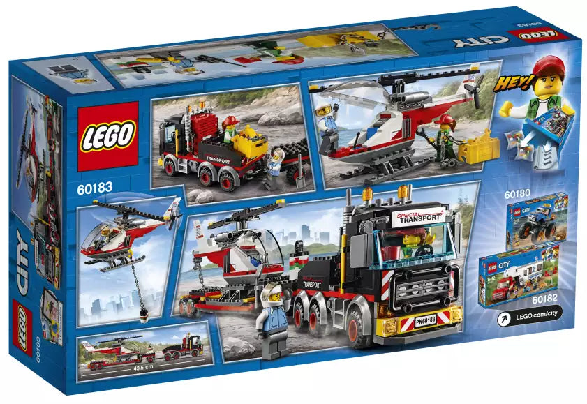 Box Rückansicht: LEGO City 60183 Schwerlasttransporter