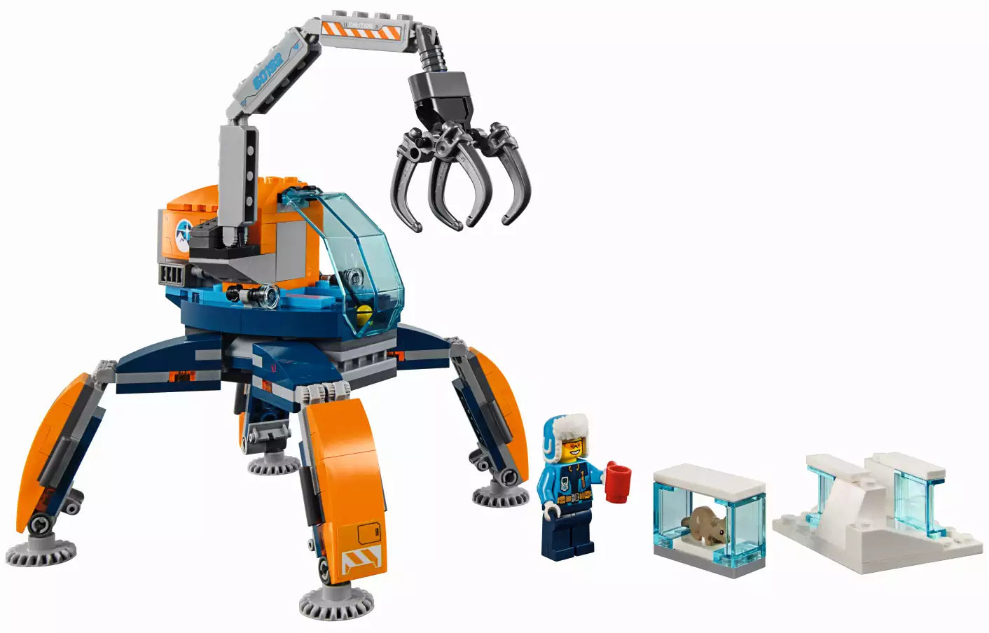 Inhalt: LEGO City 60192 Arktis-Eiskran auf Stelzen