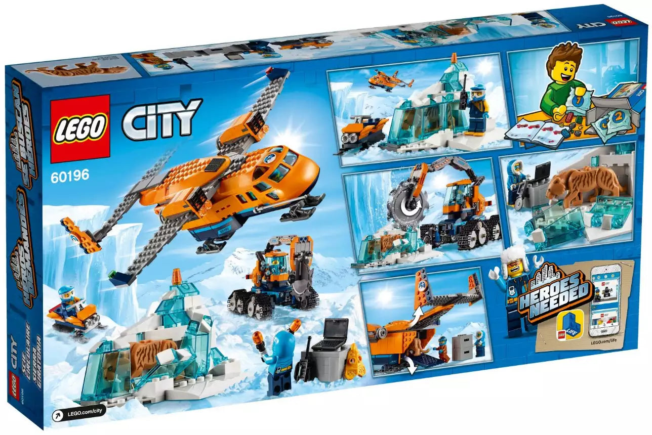 Box Rückansicht: LEGO City 60196 Arktis-Versorgungsflugzeug