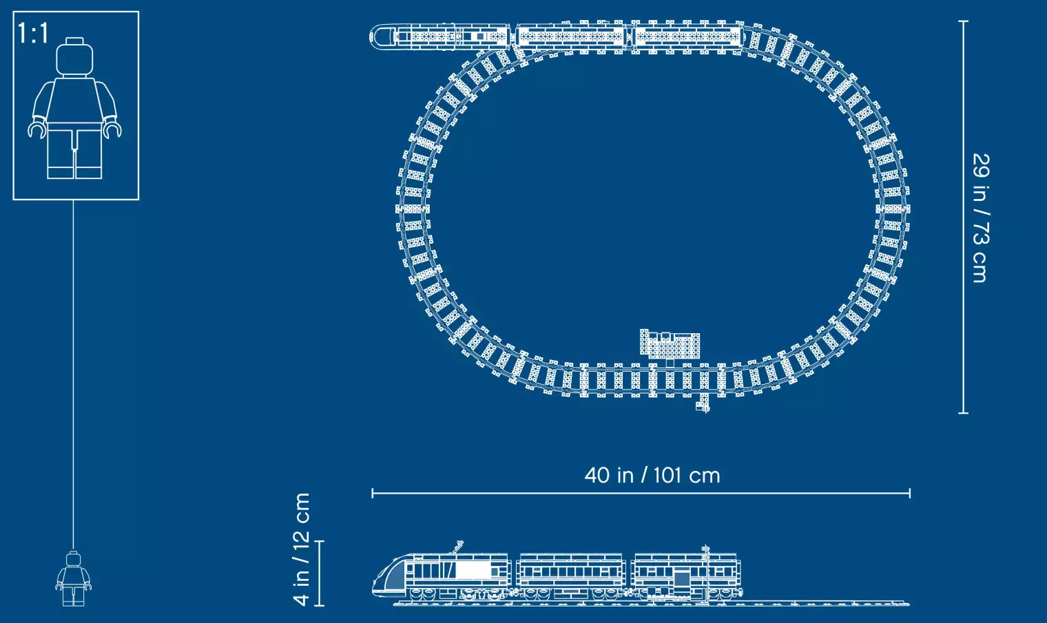 Schienenkreis: LEGO City 60197 Personenzug