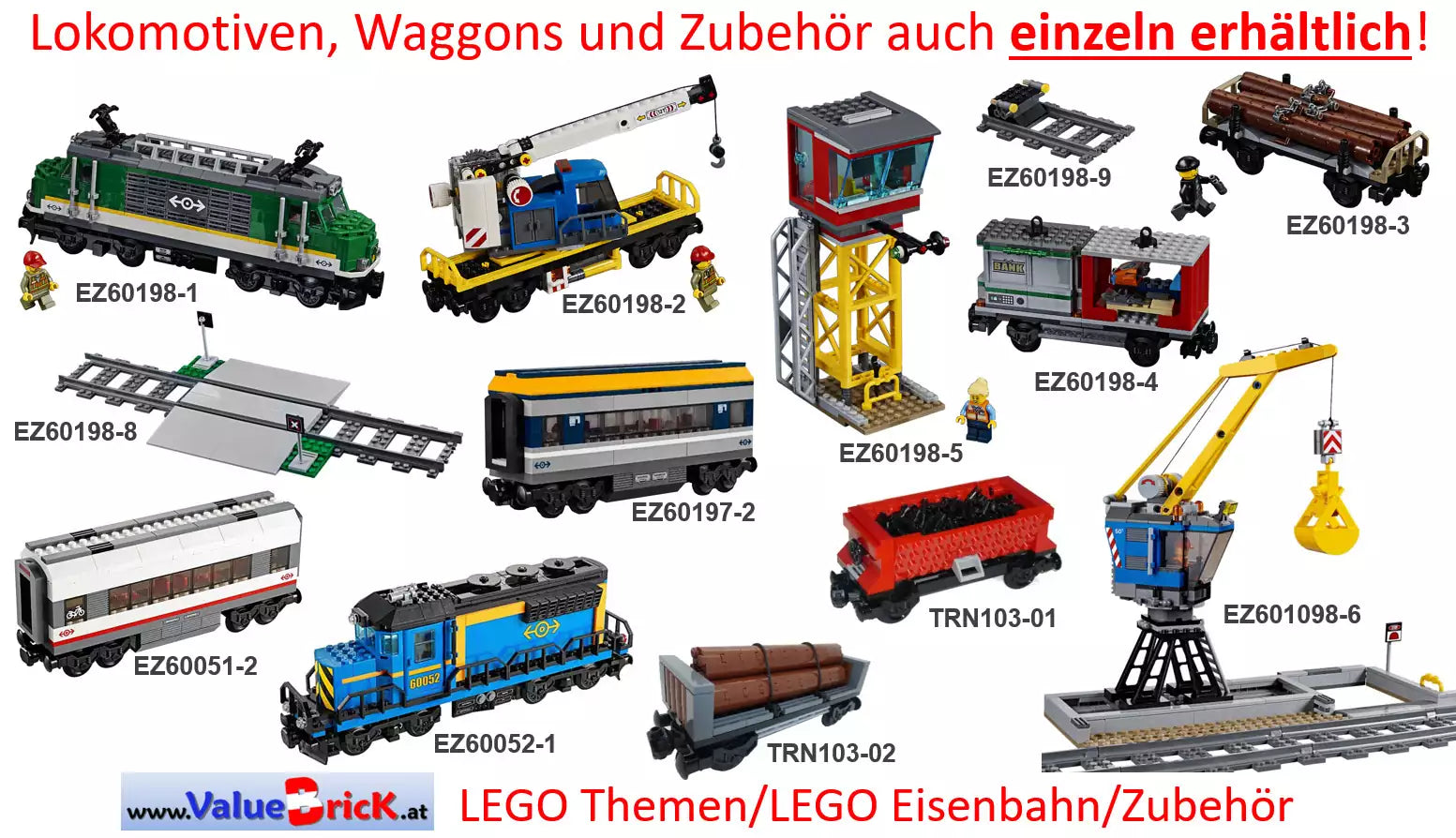 Zubehör: LEGO City 60198 Güterzug