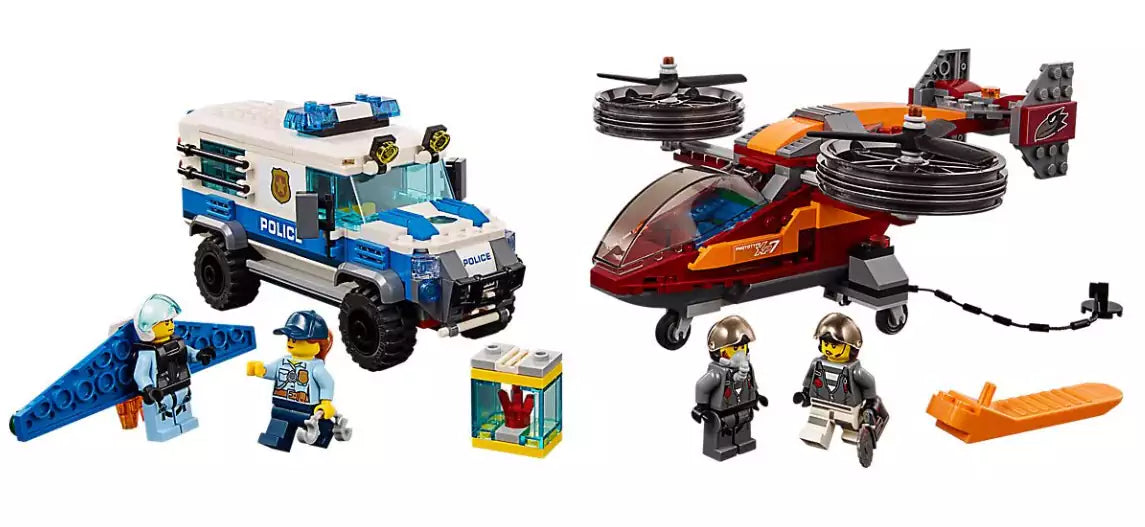 Inhalt: LEGO City 60209 Polizei Diamantenraub