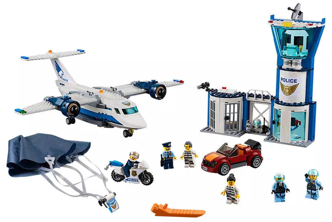 Inhalt: LEGO City 60210 Polizei Fliegerstützpunkt