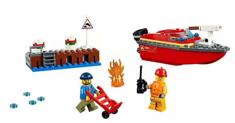 Inhalt: LEGO City 60213 Feuerwehr am Hafen