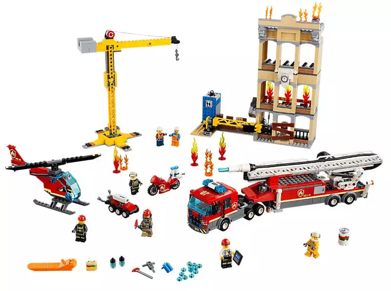 Inhalt: LEGO City 60216 Feuerwehr in der Stadt