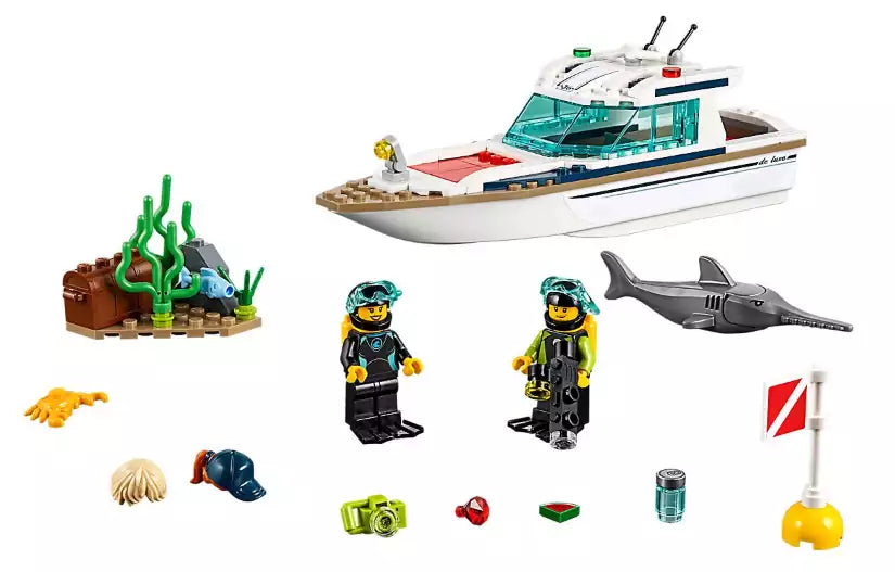 Inhalt: LEGO City 60221 Tauchyacht