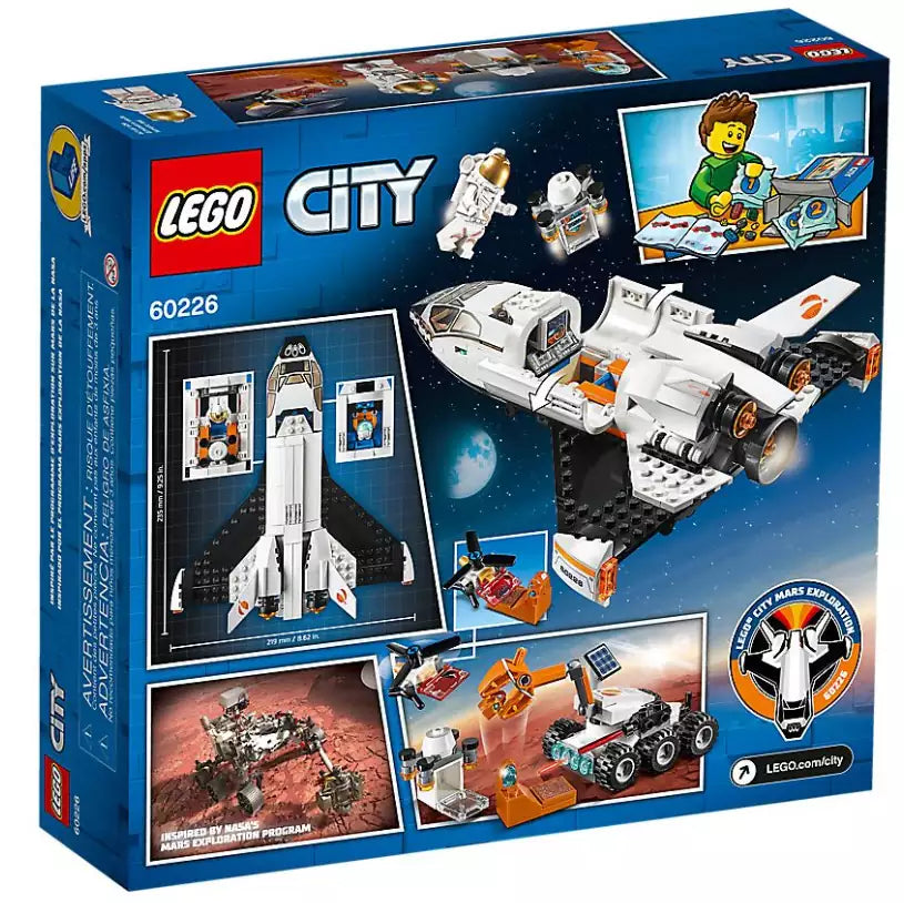 Box Rückansicht: LEGO City 60226 Mars-Forschungsshuttle