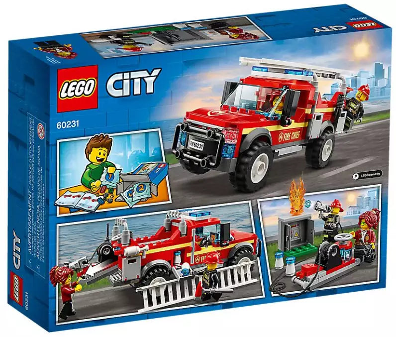 Box Rückansicht: LEGO City 60231 Feuerwehr-Einsatzleitung