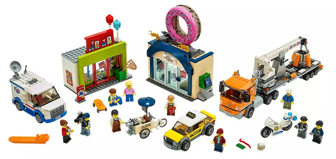 Inhalt: LEGO City 60233 Große Donut-Shop-Eröffnung