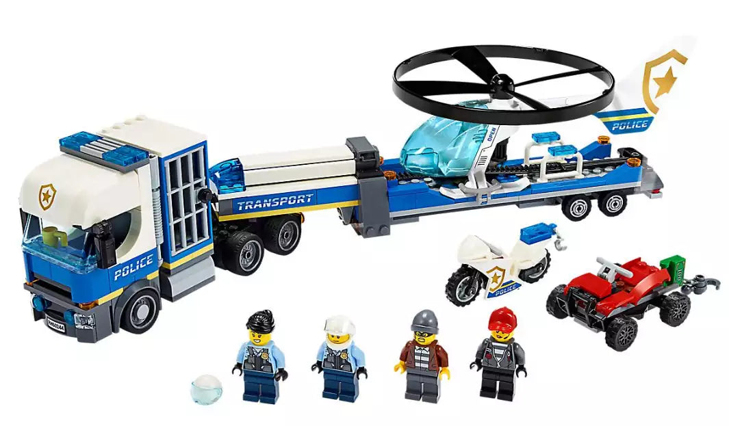 Inhalt: LEGO City 60244 Polizeihubschrauber-Transport