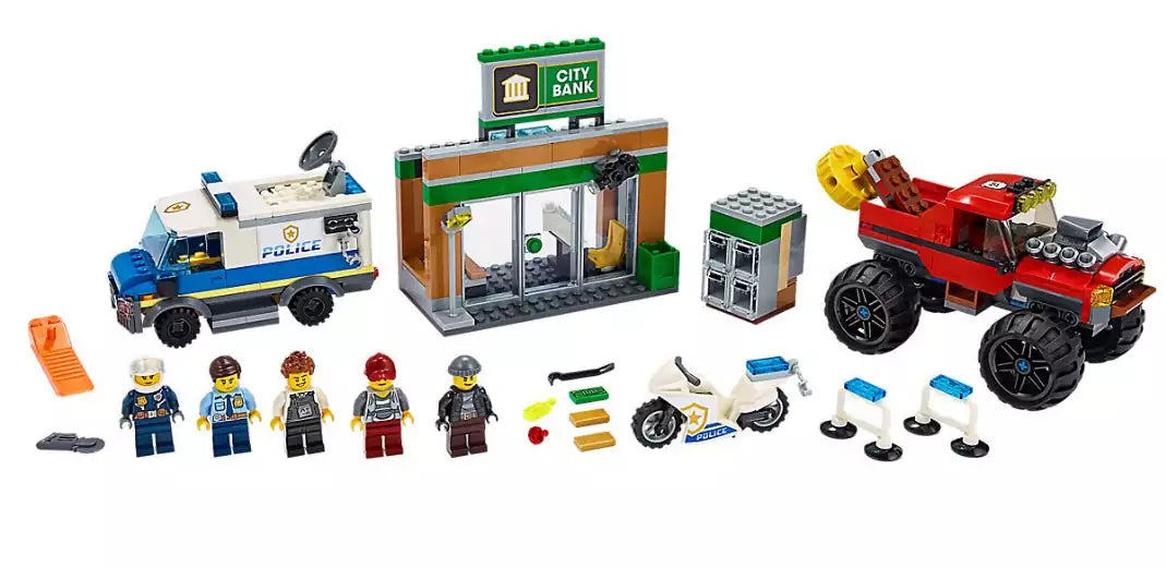 Inhalt: LEGO City 60245 Raubüberfall mit dem Monster-Truck