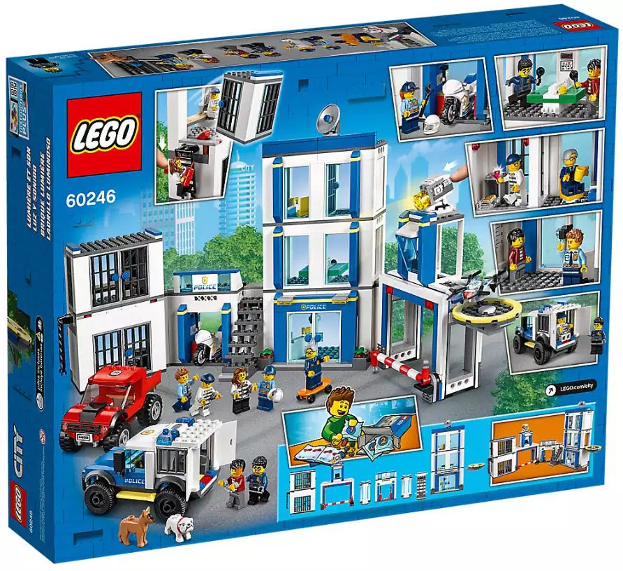 Box Rückseite: LEGO City 60246 Polizeistation