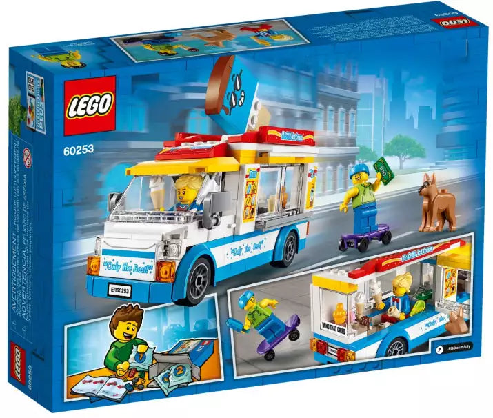 Box Rückansicht: LEGO City 60253 Eiswagen