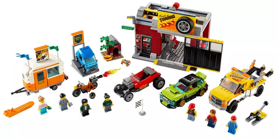 Inhalt: LEGO City 60258 Tuning-Werkstatt
