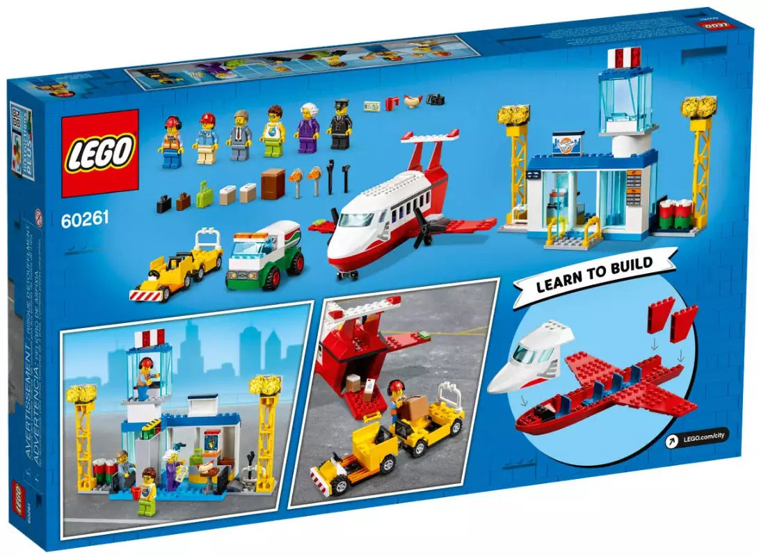 Box Rückansicht: LEGO City 60261 Flughafen