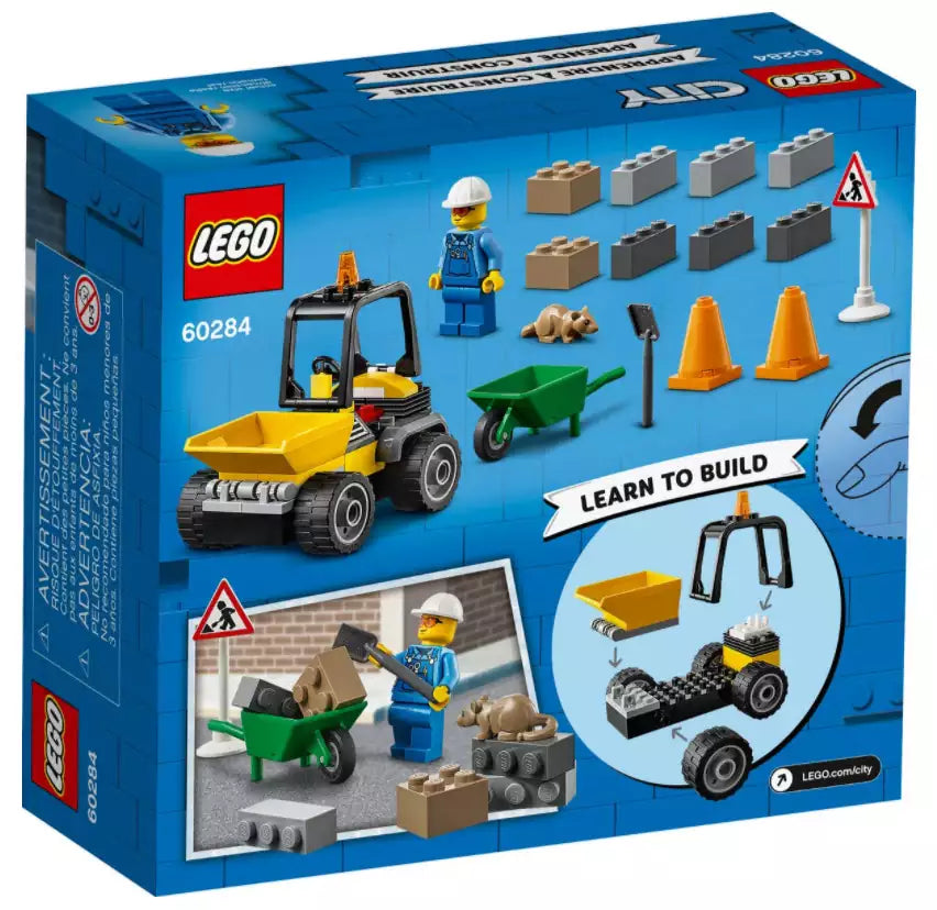 Box Rückseite: LEGO City 60284 Baustellen-LKW