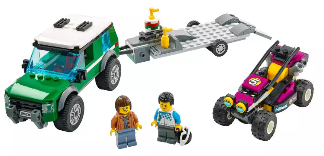 Inhalt: LEGO City 60288 Rennbuggy-Transporter