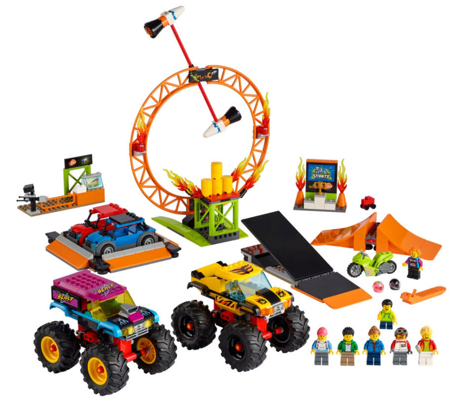 Inhalt: LEGO City 60295 Stuntshow-Arena