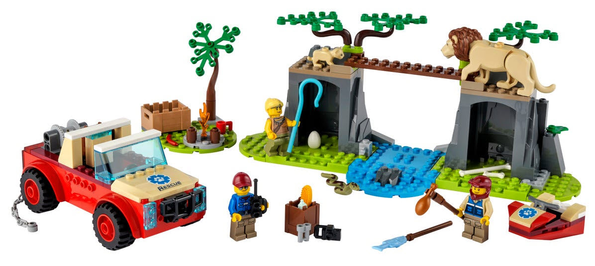 Inhalt: LEGO City 60301 Tierrettungs-Geländewagen