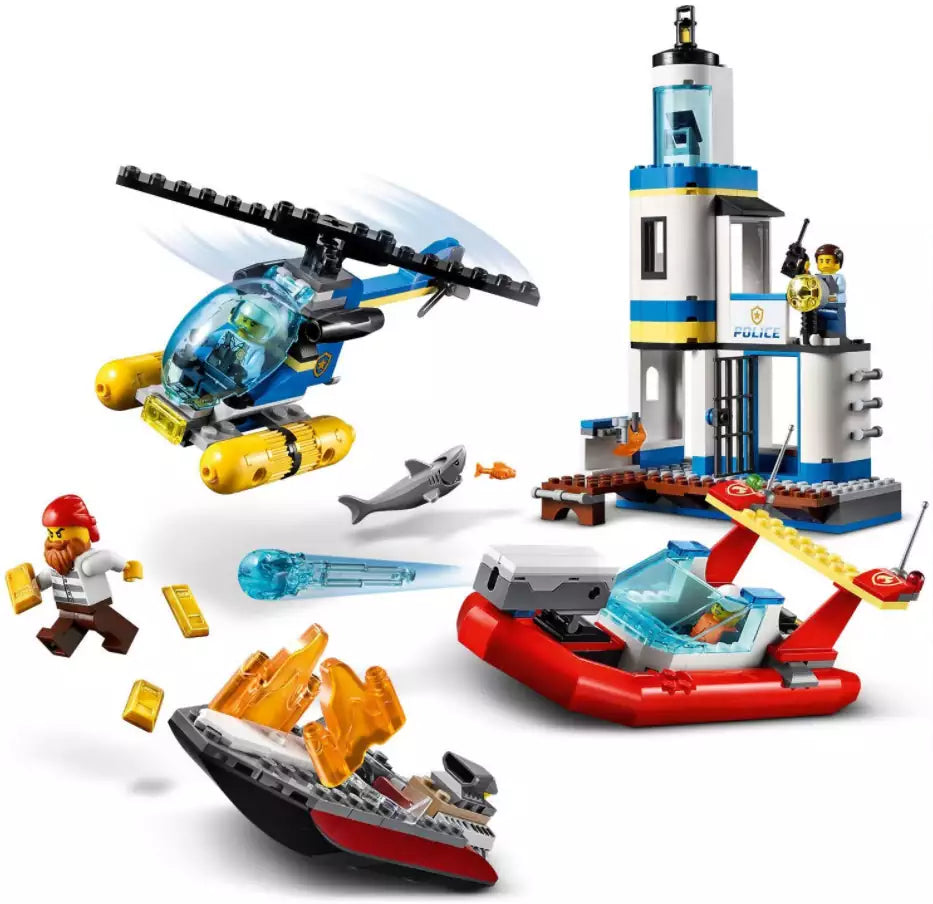 Inhalt: LEGO City 60308 Polizei und Feuerwehr im Küsteneinsatz