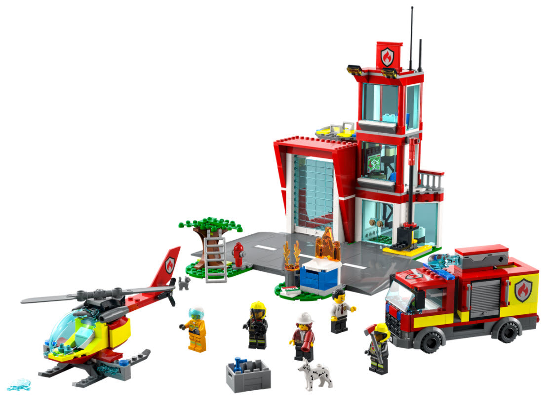 Inhalt: LEGO City 60320 Feuerwache