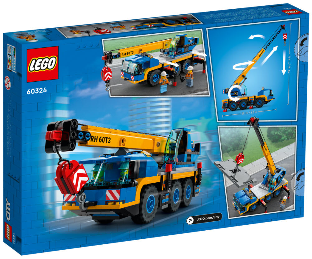Box Rückansicht: LEGO City 60324 Geländekran
