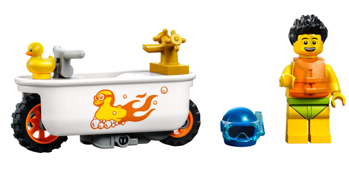 Inhalt: LEGO City 60333 Badewannen-Stuntbike