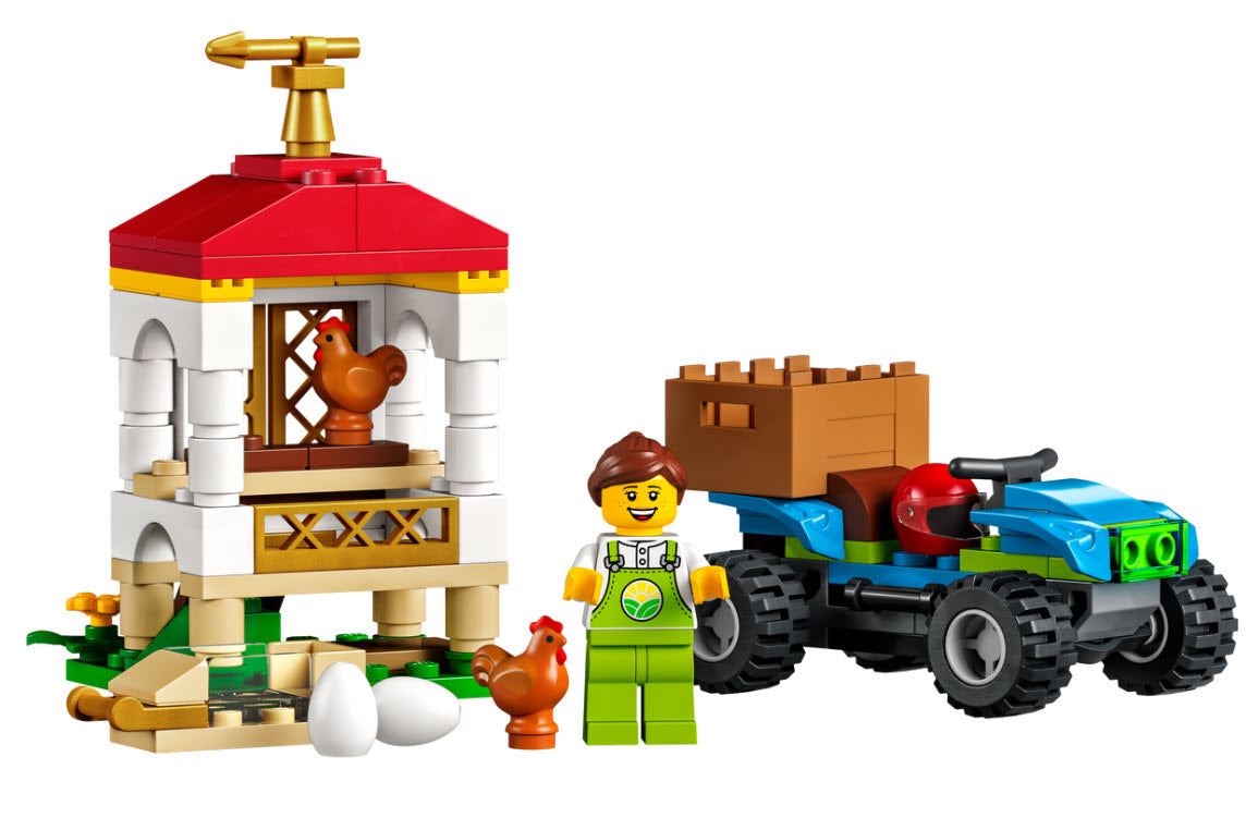 Inhalt: LEGO City 60344 Hühnerstall