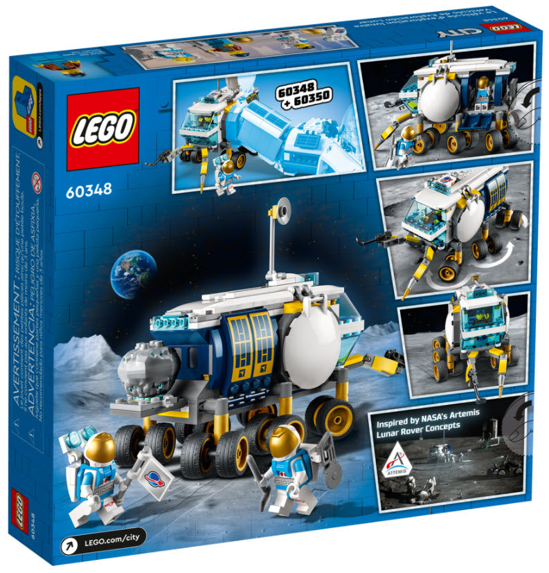 Box Rückansicht: LEGO City 60348 Mond-Rover