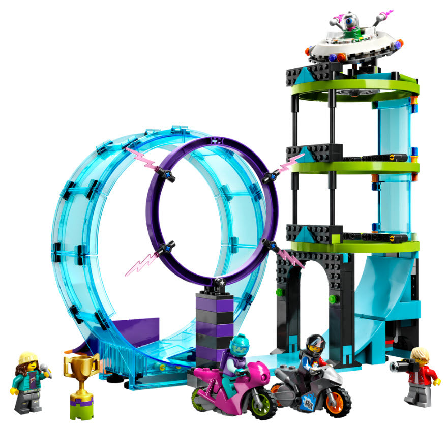 Inhalt: LEGO City 60361 Ultimative Stuntfahrer-Challenge