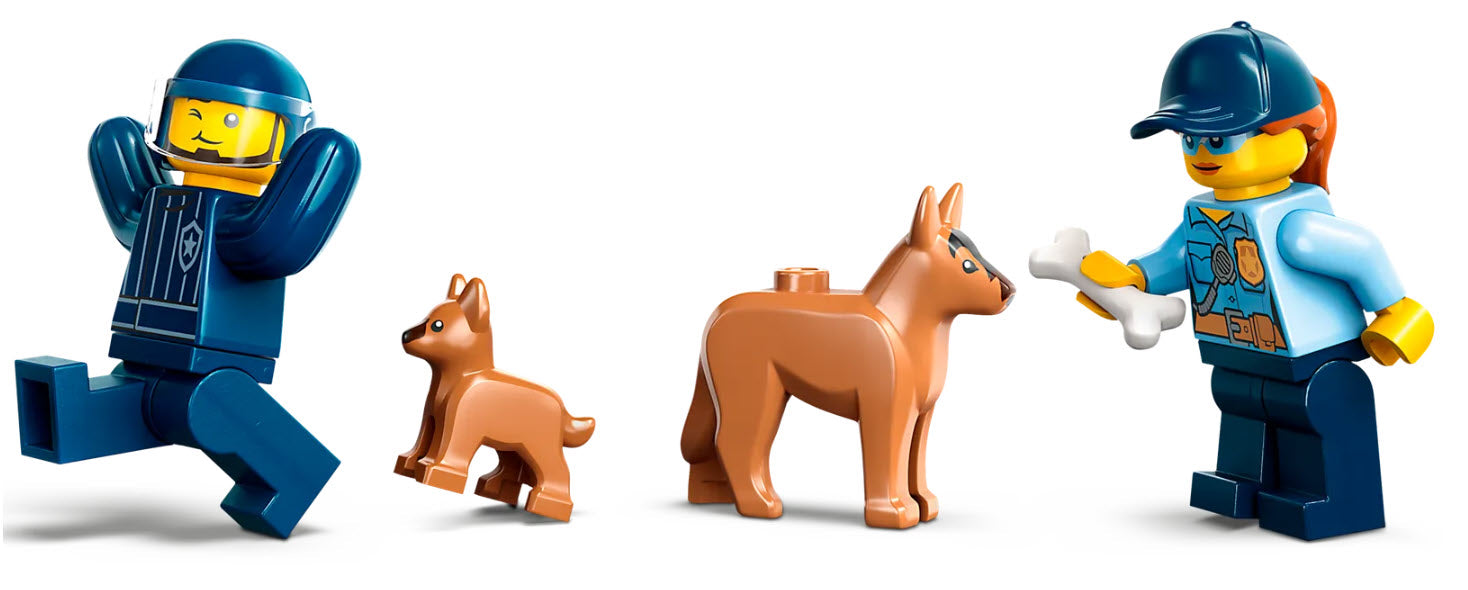 Minifiguren: LEGO City 60369 Mobiles Polizeihunde-Training
