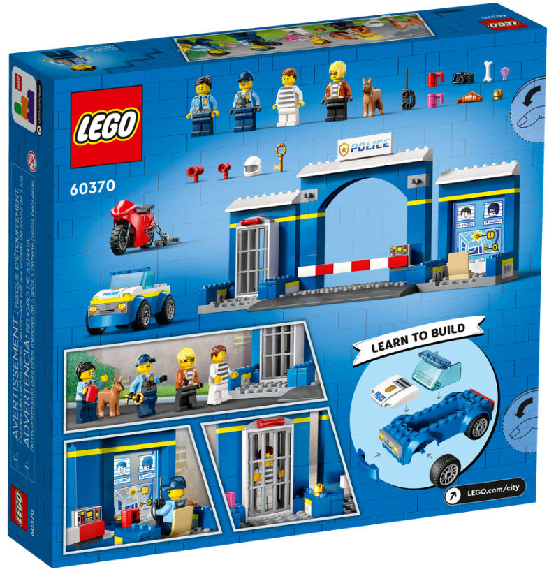 Box Rückansicht: LEGO City 60370 Ausbruch aus der Polizeistation