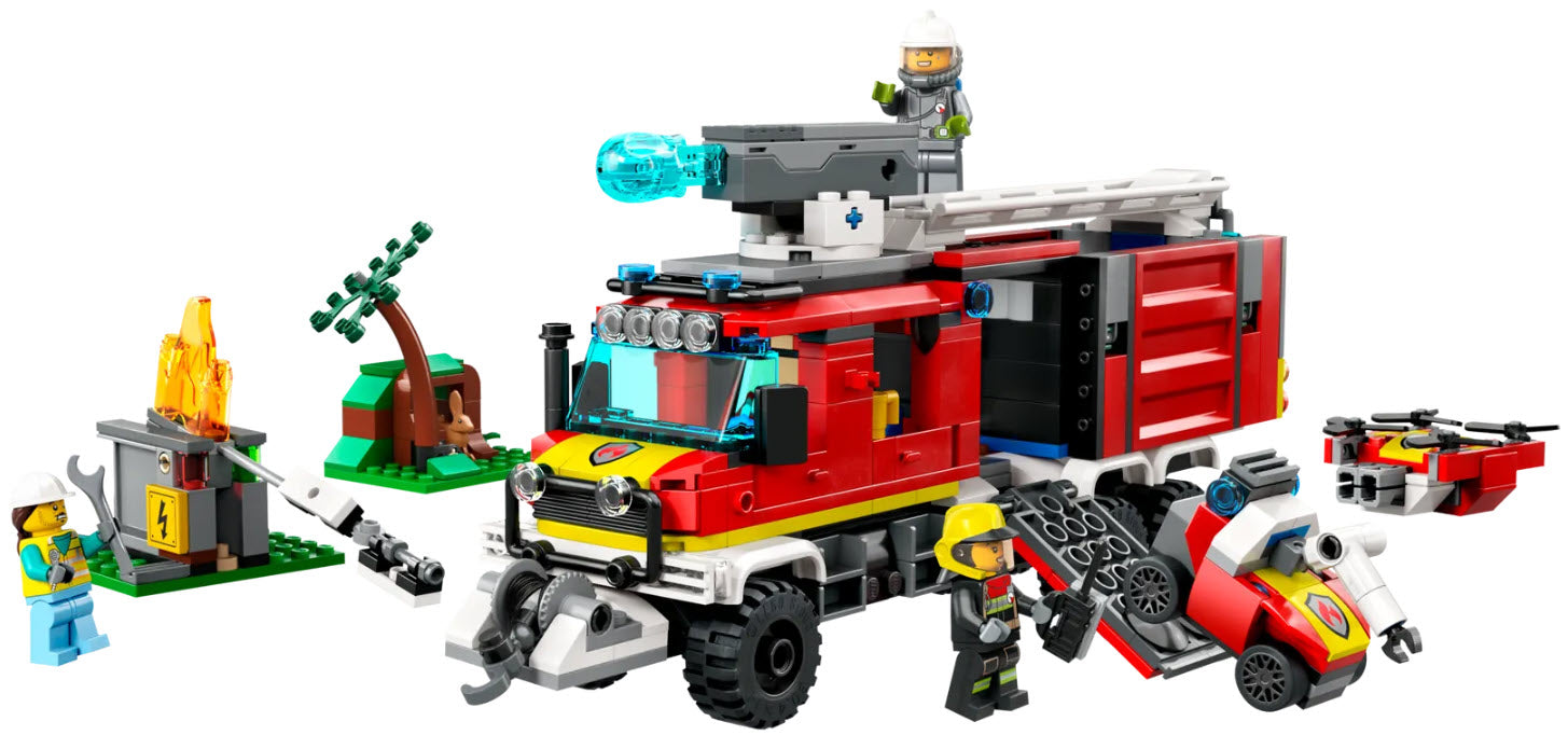 Inhalt: LEGO City 60374 Einsatzleitwagen der Feuerwehr