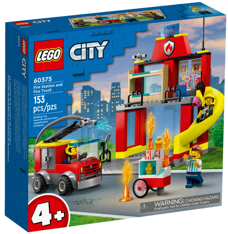 LEGO City 60375 Feuerwehrstation und Löschauto