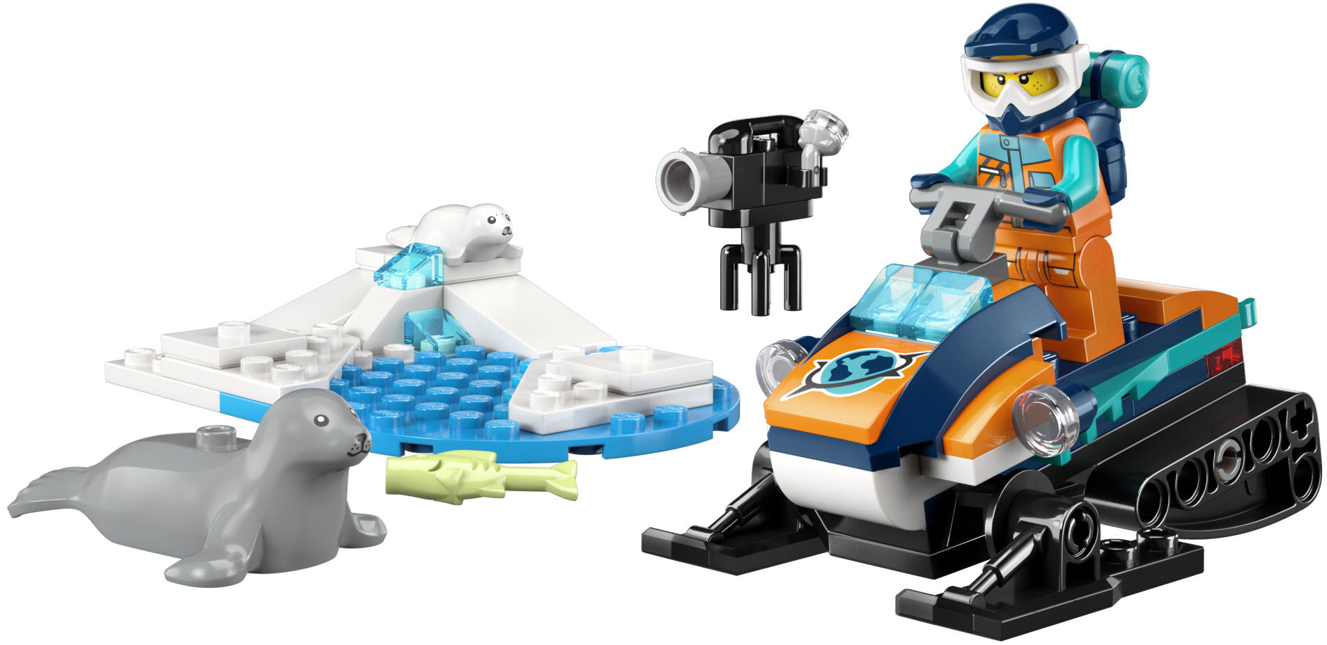 Inhalt: LEGO City 60376 Arktis-Schneemobil