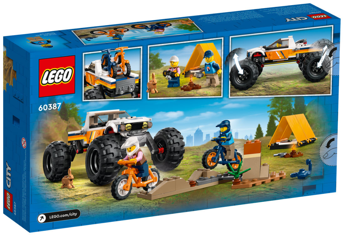 Box Rückansicht: LEGO City 60387 Offroad Abenteuer