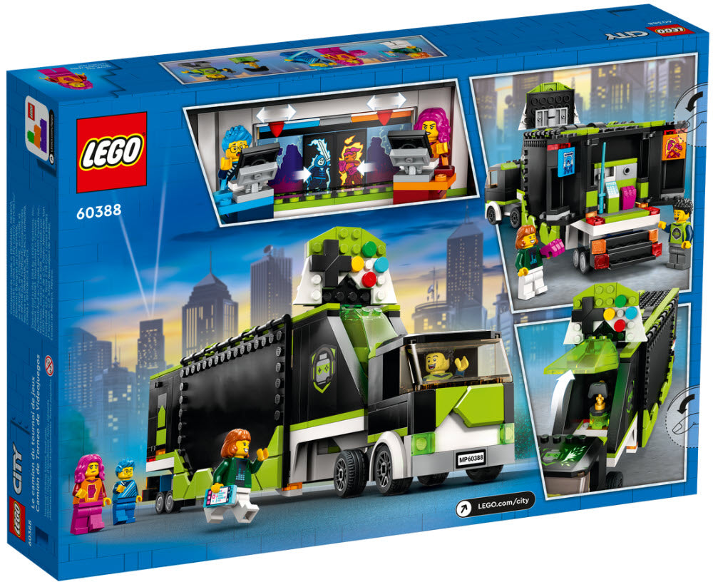 Box Rückansicht: LEGO City 60388 Gaming Turnier Truck