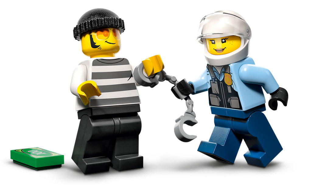 Minifiguren: LEGO City 60392 Verfolgungsjagd mit dem Polizeimotorrad