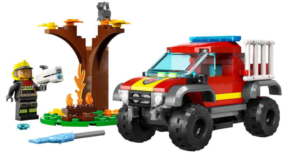 Inhalt: LEGO City 60393 Feuerwehr-Pickup