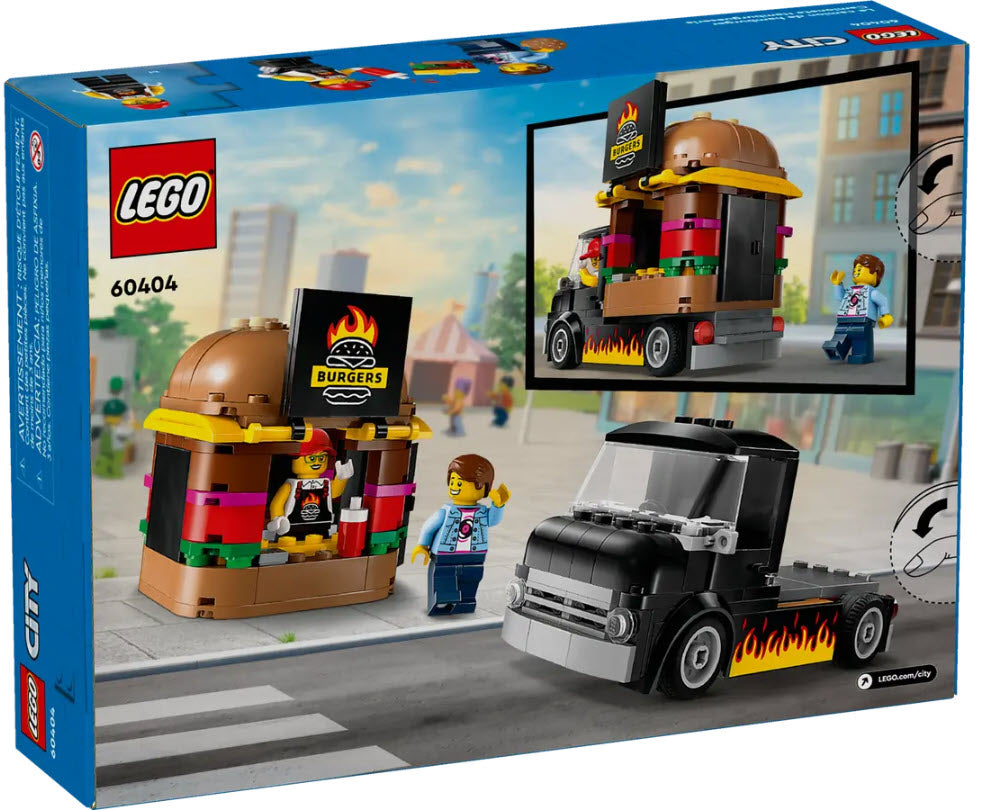 Box Rückansicht: LEGO City 60404 Burger-Truck