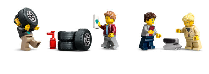 Minifiguren: LEGO City 60408 Autotransporter mit Sportwagen