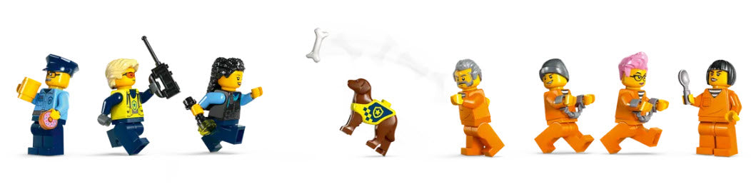 Minifiguren: LEGO City 60419 Polizeistation auf der Gefängnisinsel