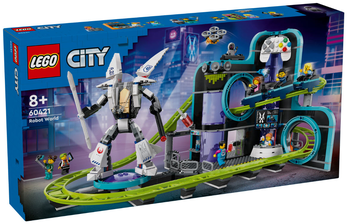 LEGO City 60421 Achterbahn mit Roboter-Mech