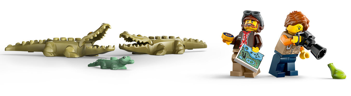 Minifiguren: LEGO City 60425 Dschungelforscher-Wasserflugzeug