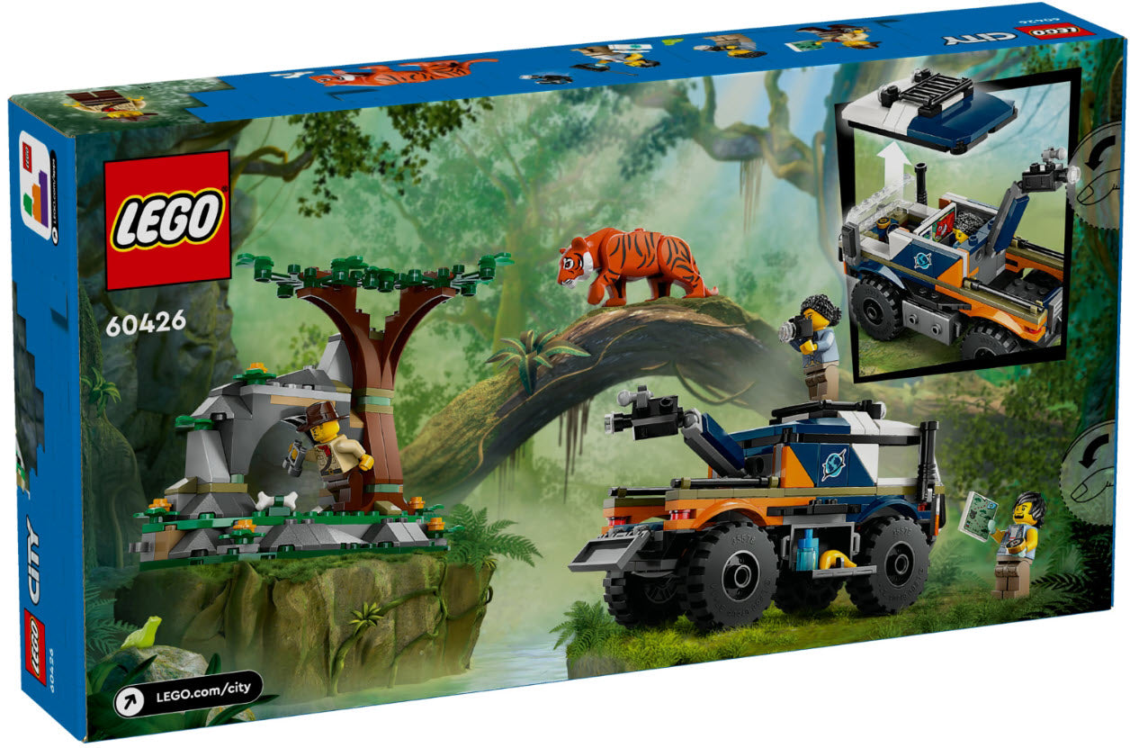 Box Rückansicht: LEGO City 60426 Dschungelforscher-Truck