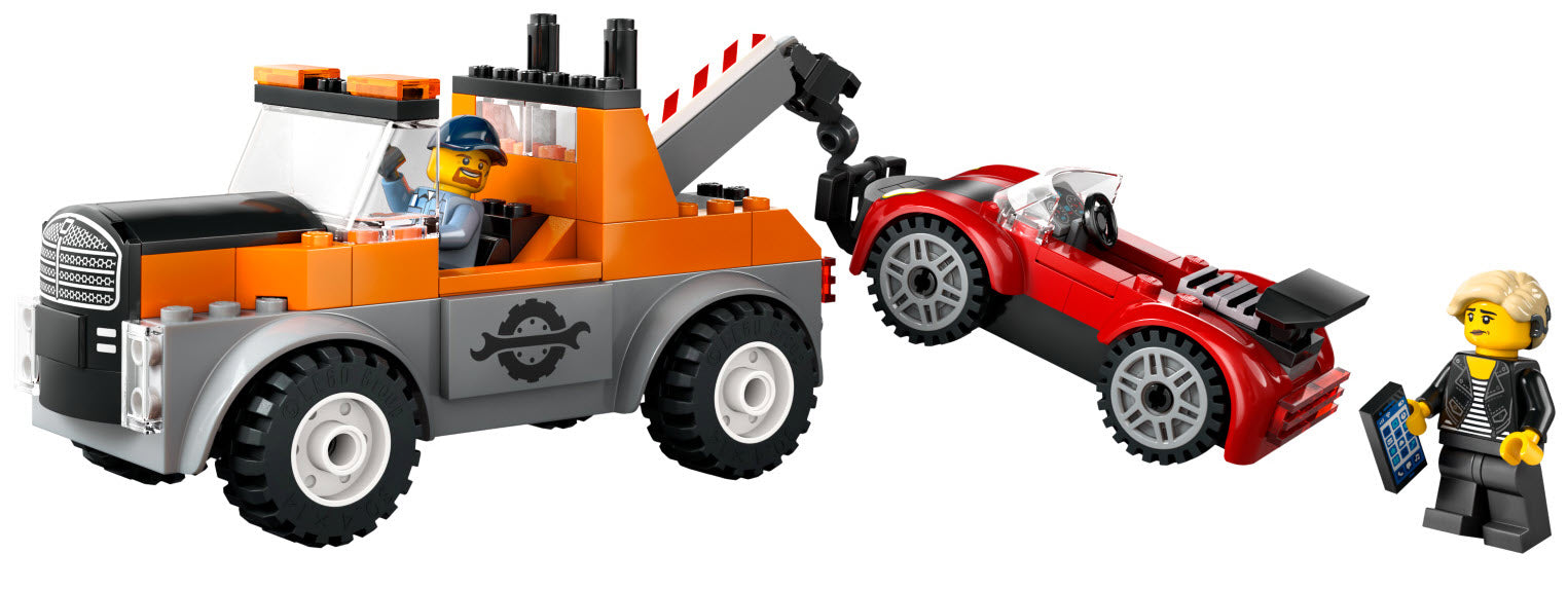 Inhalt: LEGO City 60435 Abschleppwagen mit Sportauto